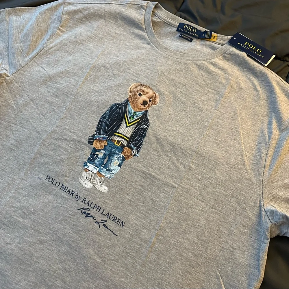 Polo Ralph Lauren “Polo Bear” Short Sleeve T-shirt | Heather Gray | Men’s XL NEW
